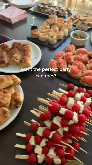 party canapés for a classy, easy setup ✨🌱🍋