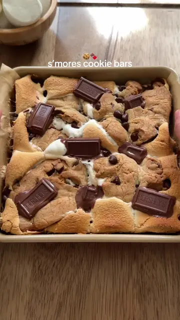 s’mores cookie bars 🐻🍫🤎