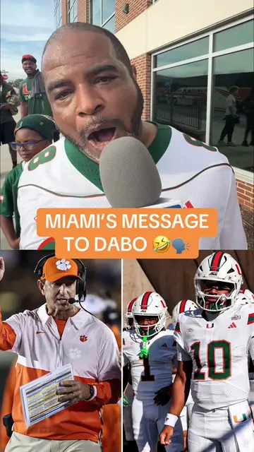 NO SYMPATHY. Miami fans are FIRED UP at Clemson 😭🍿 Polymarket Partner.