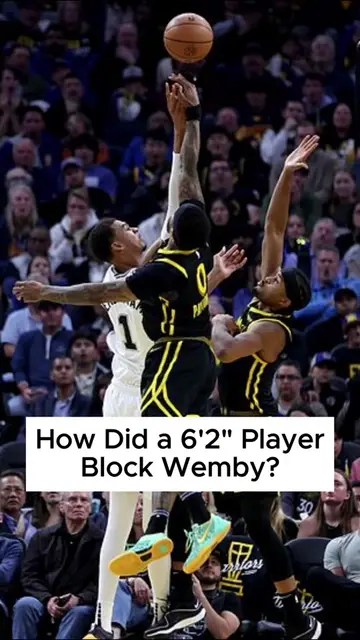 How Did a 6'2" Player Block Wemby?